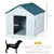 PawHut - Niche chien style cottage motifs fenêtres porte aération PawHut - Niche chien style cottage motifs fenêtres porte aération