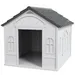 PawHut - Niche chien style cottage motifs fenêtres porte aération