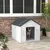 PawHut - Niche chien style cottage motifs fenêtres porte aération PawHut - Niche chien style cottage motifs fenêtres porte aération