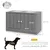 PawHut - Porte-gamelles surélevé armoire 2 en 1 - 2 portes, 2 gamelles PawHut - Porte-gamelles surélevé armoire 2 en 1 - 2 portes, 2 gamelles
