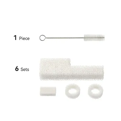 LALAHOME Kit filtres mousse x6 avec brosse