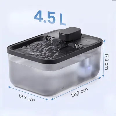 FEANDREA - Fontaine à eau pour chat 4,5 L silencieuse FEANDREA - Fontaine à eau pour chat 4,5 L silencieuse