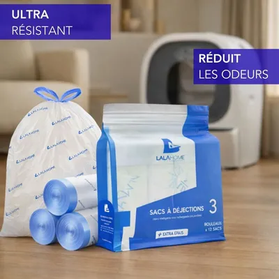 LALAHOME Sacs à déjections pour litière