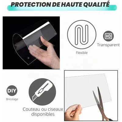 Zatte Doublures de Cage Transparentes Lot de 6 - Anti-Urine Petits Animaux