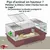 Zatte Doublures de Cage Transparentes Lot de 6 - Anti-Urine Petits Animaux