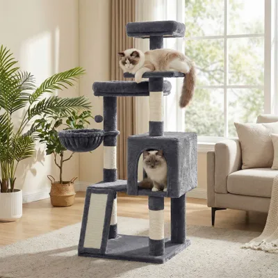 Feandrea - Arbre à chat - Maison et Panier, Griffoir