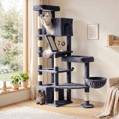 FEANDREA - Arbre à Chat - 6 Niveaux, Sisal, 188 cm