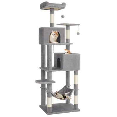 FEANDREA - Arbre à Chat - Condo en Peluche Multi-Niveaux FEANDREA - Arbre à Chat - Condo en Peluche Multi-Niveaux