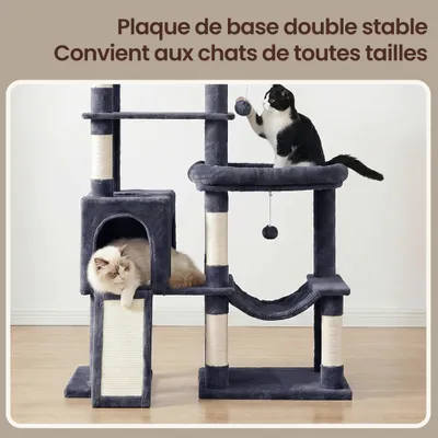 FEANDREA - Arbre à Chat XXL - 6 Niveaux, Sisal, Griffoir FEANDREA - Arbre à Chat XXL - 6 Niveaux, Sisal, Griffoir