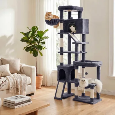 FEANDREA - Arbre à Chat XXL - 6 Niveaux, Sisal, Griffoir FEANDREA - Arbre à Chat XXL - 6 Niveaux, Sisal, Griffoir