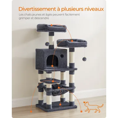 FEANDREA - Arbre à Chat - Tour de Jeux Multi-Niveaux
