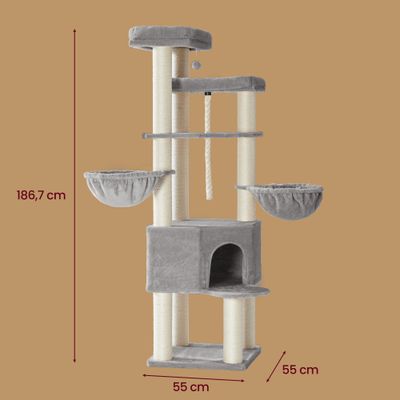 FEANDREA - Arbre à chat - Géant à plusieurs niveaux