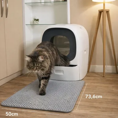 LALAHOME Tapis de litière double couche