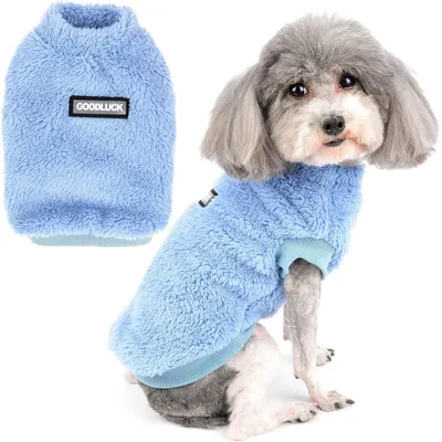 Zatte Pull d'Hiver Polaire Chaud pour Petit Chien - Gilet Doux T.Unique