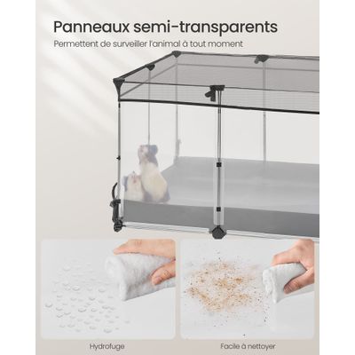 SONGMICS - Enclos pour Lapin - Parc Modulable Intérieur