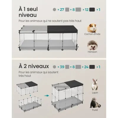SONGMICS - Enclos pour Lapin - Parc Modulable Intérieur SONGMICS - Enclos pour Lapin - Parc Modulable Intérieur