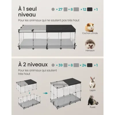 SONGMICS - Enclos pour Lapin - Parc Modulable Intérieur SONGMICS - Enclos pour Lapin - Parc Modulable Intérieur