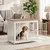 FEANDREA - Cage pour chien - Table d'appoint 2 portes