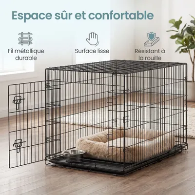 FEANDREA - Cage de transport pliable pour chien