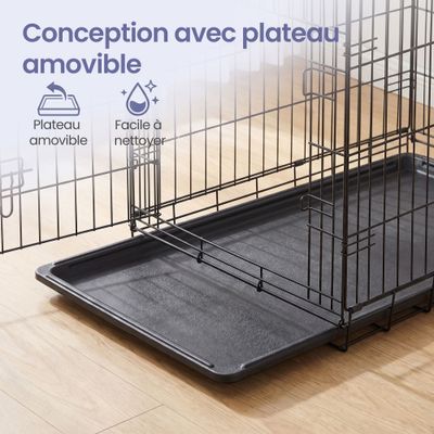 FEANDREA - Cage de transport pliable pour chien