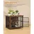 FEANDREA - Meuble Cage pour Chien - Acier 82x55x64 cm FEANDREA - Meuble Cage pour Chien - Acier 82x55x64 cm
