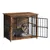 FEANDREA - Meuble Cage pour Chien - Acier 82x55x64 cm FEANDREA - Meuble Cage pour Chien - Acier 82x55x64 cm