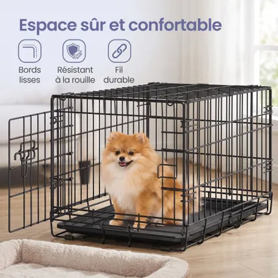 FEANDREA - Cage de transport pliable pour chien FEANDREA - Cage de transport pliable pour chien