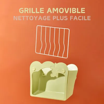 Zatte Râtelier à Foin Suspendu pour Lapins et Petits Animaux - Vert