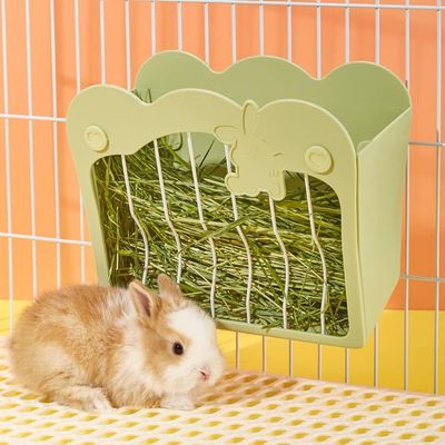 Zatte Râtelier à Foin Suspendu pour Lapins et Petits Animaux - Vert