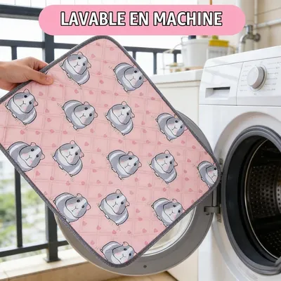 Zatte Tapis Absorbant pour Cage Cochon d'Inde - Lot de 2 Lavable Zatte Tapis Absorbant pour Cage Cochon d'Inde - Lot de 2 Lavable