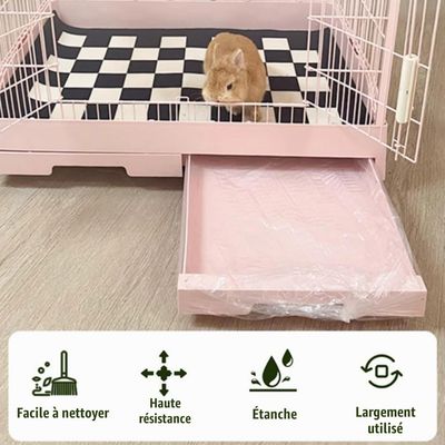 Zatte Sacs à Litière Jetables Lot de 50 - 35×25 cm Petits Animaux