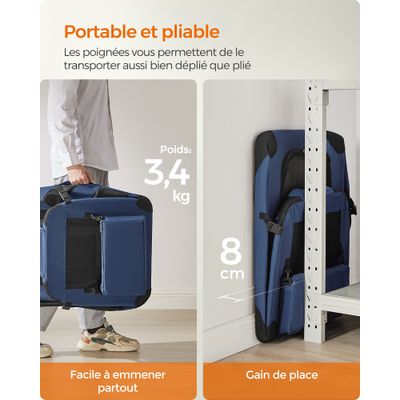 Feandrea - Sac Transport Chat Chien - Caisse Pliable