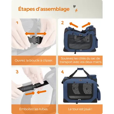 Feandrea - Sac Transport Chat Chien - Caisse Pliable Feandrea - Sac Transport Chat Chien - Caisse Pliable