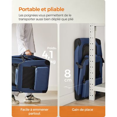 Feandrea - Sac Transport - Caisse Pliable Animaux de Companie