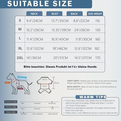 Zatte Manteau d'Hiver Imperméable Chien avec Harnais - Réfléchissant L