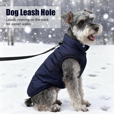 Zatte Manteau d'Hiver Polaire Imperméable Chihuahua Teckel - Bleu M
