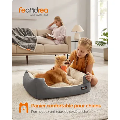 FEANDREA - Panier pour Chien - Coussin Réversible Lavable FEANDREA - Panier pour Chien - Coussin Réversible Lavable