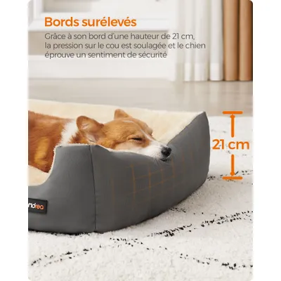 FEANDREA - Panier pour Chien - Coussin Réversible Lavable FEANDREA - Panier pour Chien - Coussin Réversible Lavable