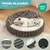 Zatte Lit Cachère Donut 50 cm avec Couverture pour Chat et Petit Chien