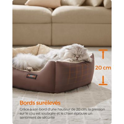 FEANDREA - Panier pour Chien - Coussin Réversible Lavable