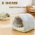 Zatte Cachette pour Hamster Lot de 2 - Nid Douillet pour Petits Animaux Zatte Cachette pour Hamster Lot de 2 - Nid Douillet pour Petits Animaux