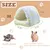 Zatte Cachette pour Hamster Lot de 2 - Nid Douillet pour Petits Animaux Zatte Cachette pour Hamster Lot de 2 - Nid Douillet pour Petits Animaux