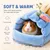 Zatte Panier pour Hamster et Petits Animaux - Cachette 2 Tailles Lavable