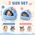 Zatte Panier pour Hamster et Petits Animaux - Cachette 2 Tailles Lavable