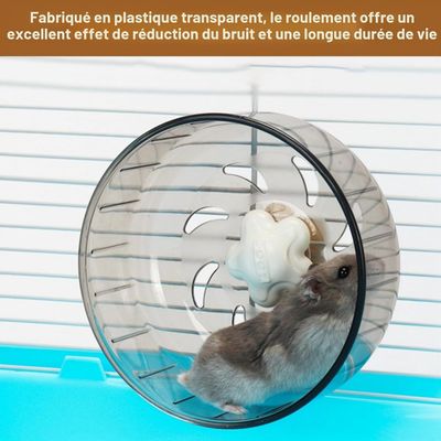 Zatte Roue d'Exercice Silencieuse pour Hamster 13 cm - Antidérapante