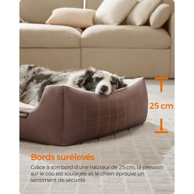 FEANDREA - Panier pour Chien - Coussin Réversible Lavable