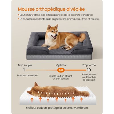 FEANDREA - Canapé pour Chien - Mousse Déhoussable Antidérapant