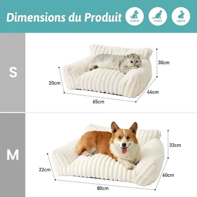 Zatte Canapé-Lit Orthopédique 65×44 cm pour Petit Chat et Chien Zatte Canapé-Lit Orthopédique 65×44 cm pour Petit Chat et Chien
