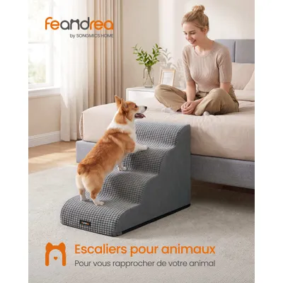 FEANDREA - Escalier Chien Chat - Rampe Mousse