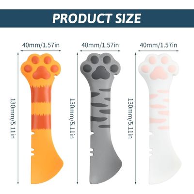 Zatte Cuillère Silicone Patte de Chat Multifonction avec Ouvre-boîte